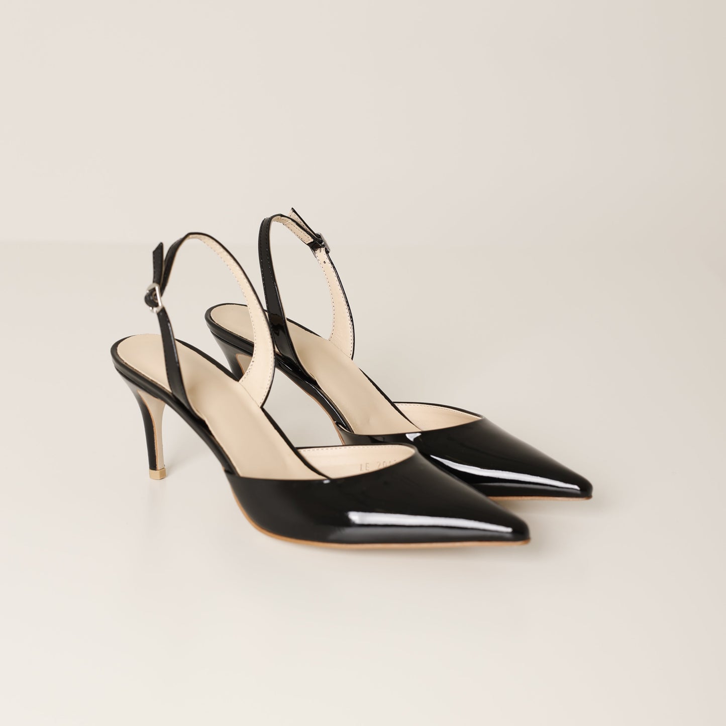 Black Pointed Toe Slingback