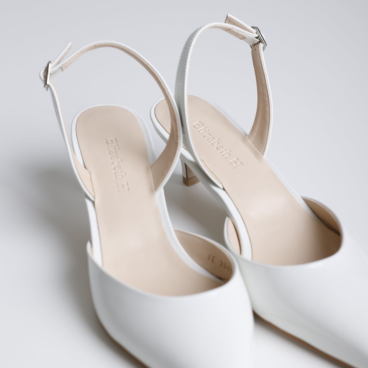 White Pointed Toe Slingback