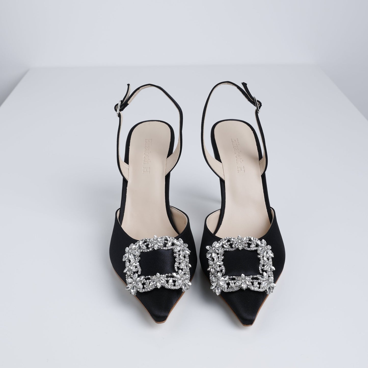 Black Dreamy Jewel Slingback