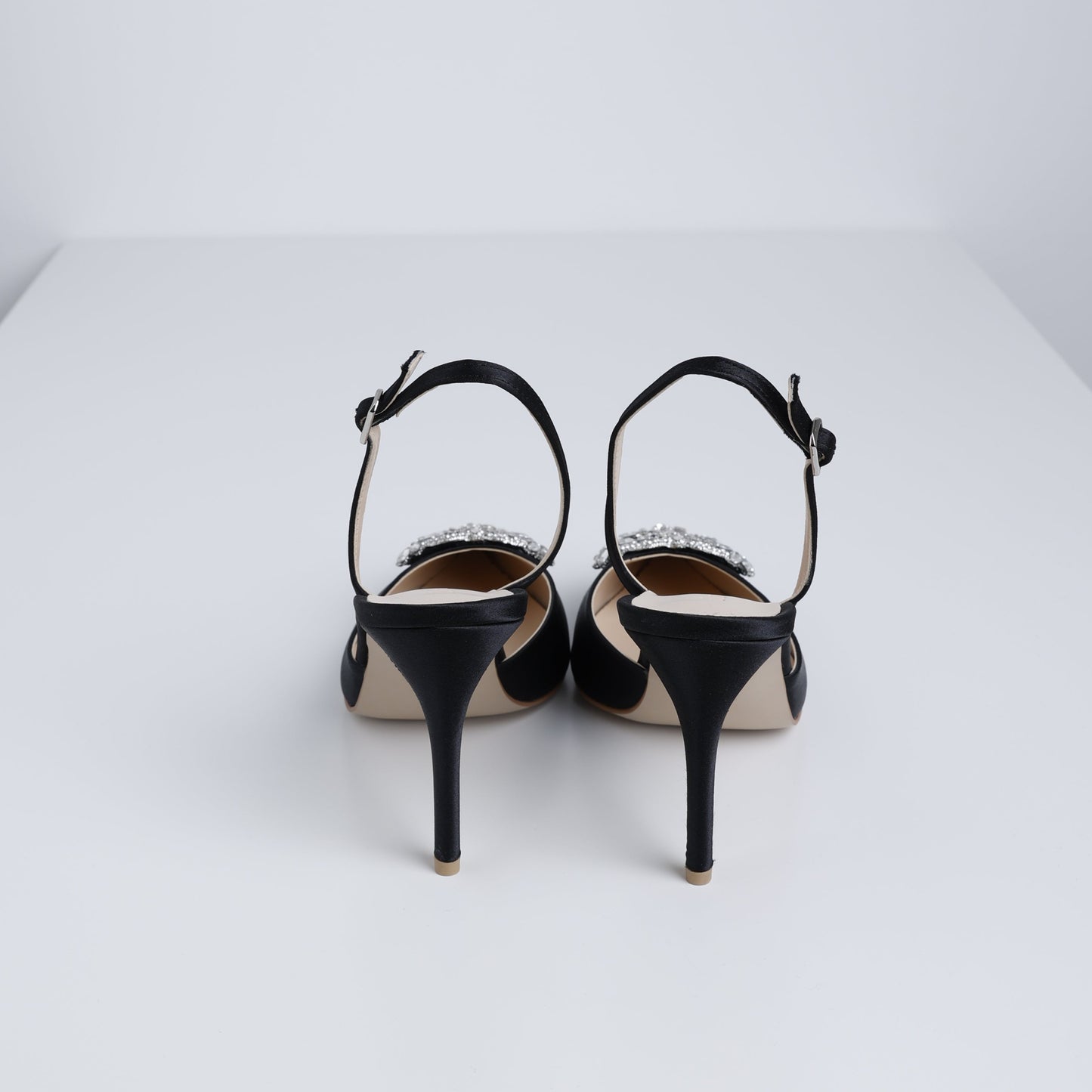 Black Dreamy Jewel Slingback