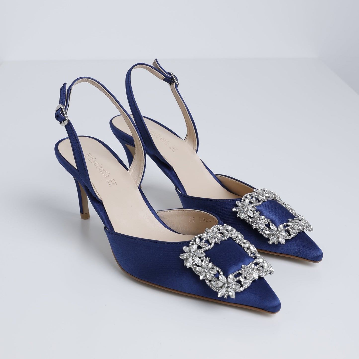 Navy Dreamy Jewel Slingback