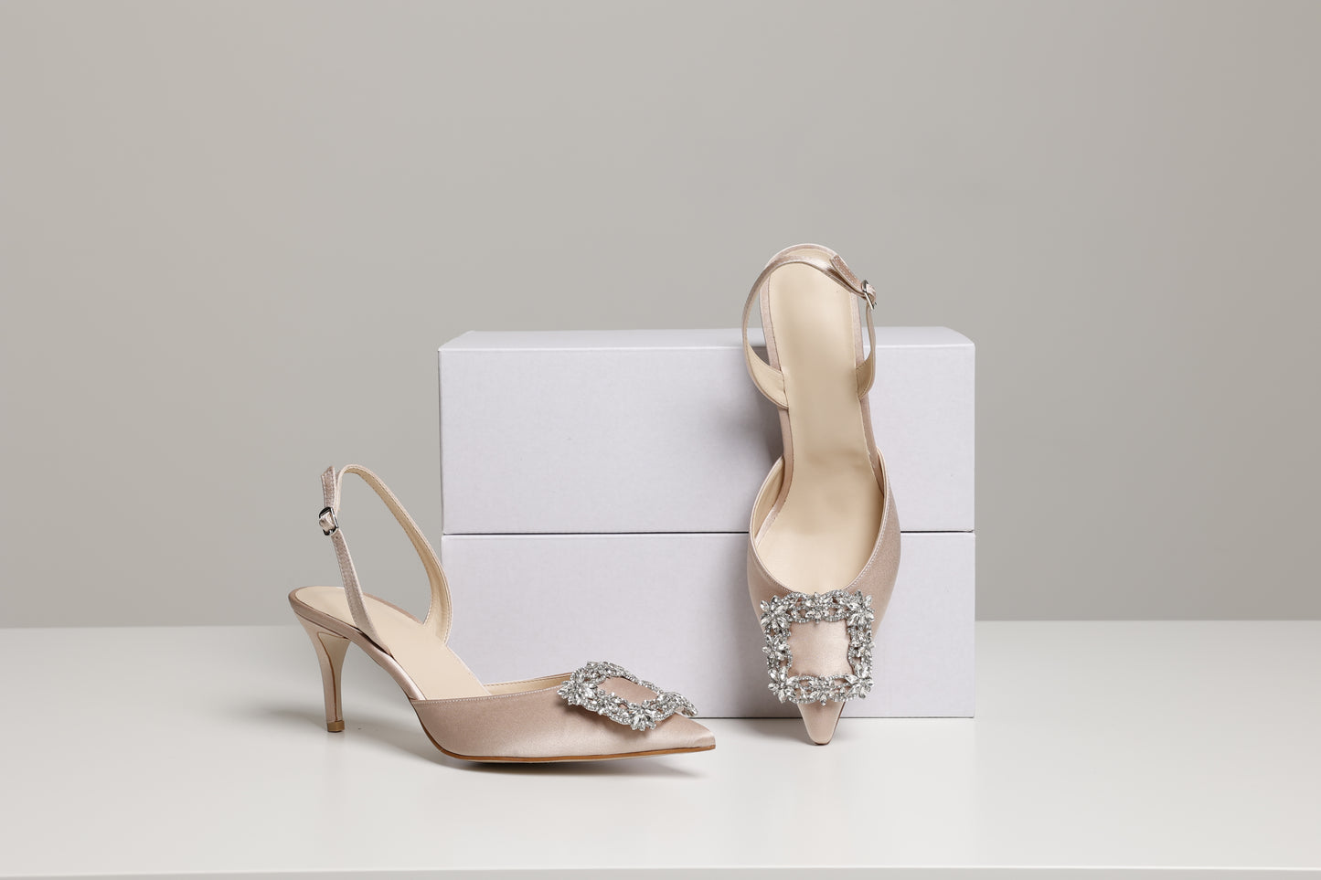 Light Natural Dreamy Jewel Slingback