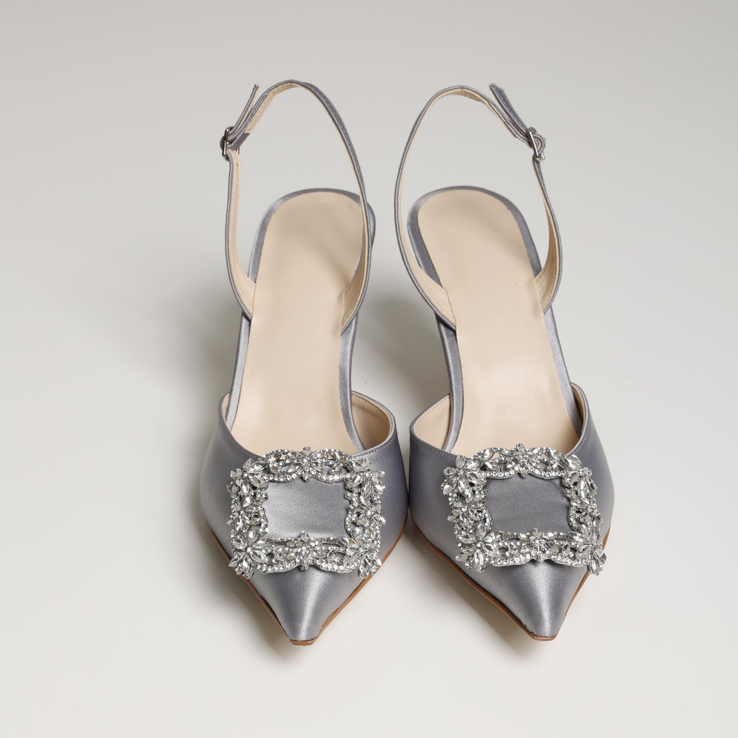 Silver Dreamy Jewel Slingback