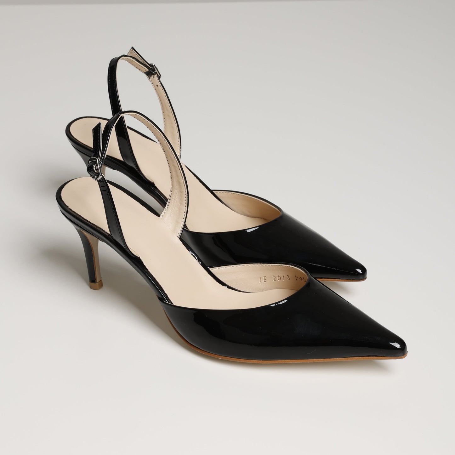 Black Pointed Toe Slingback