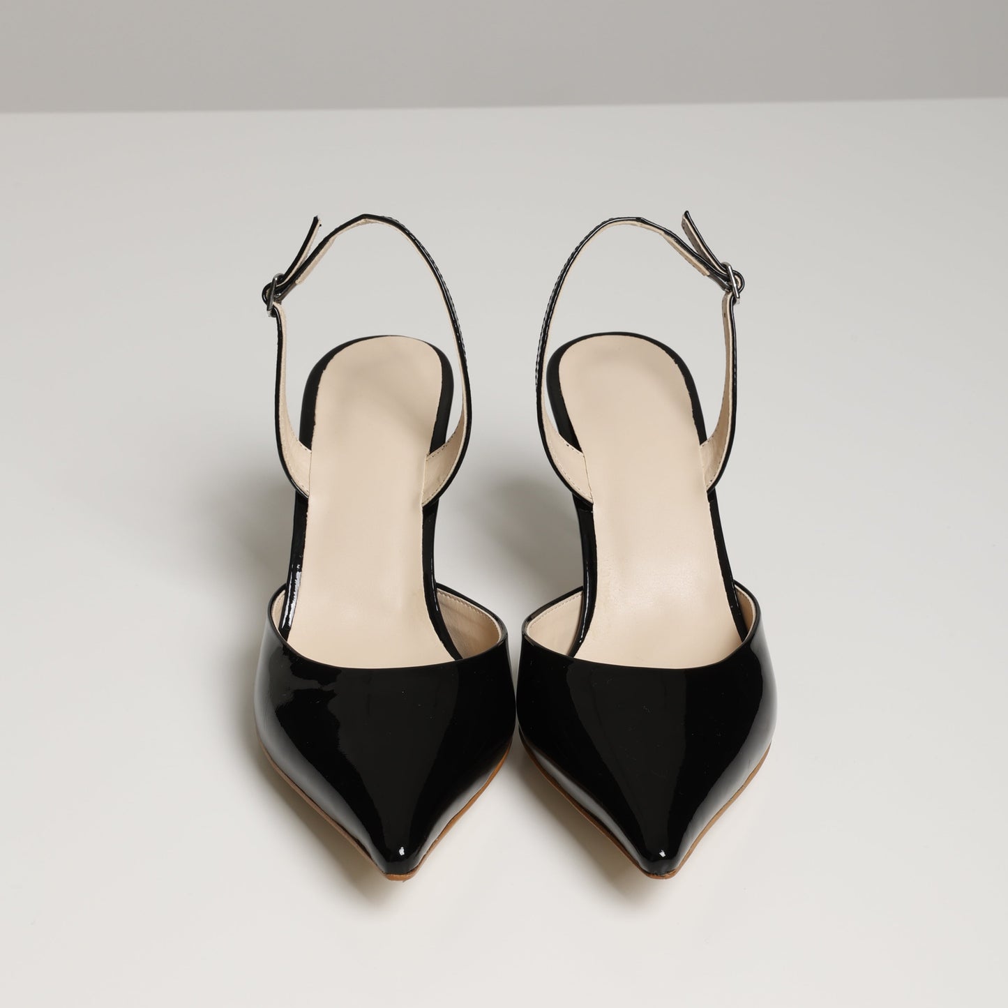 Black Pointed Toe Slingback