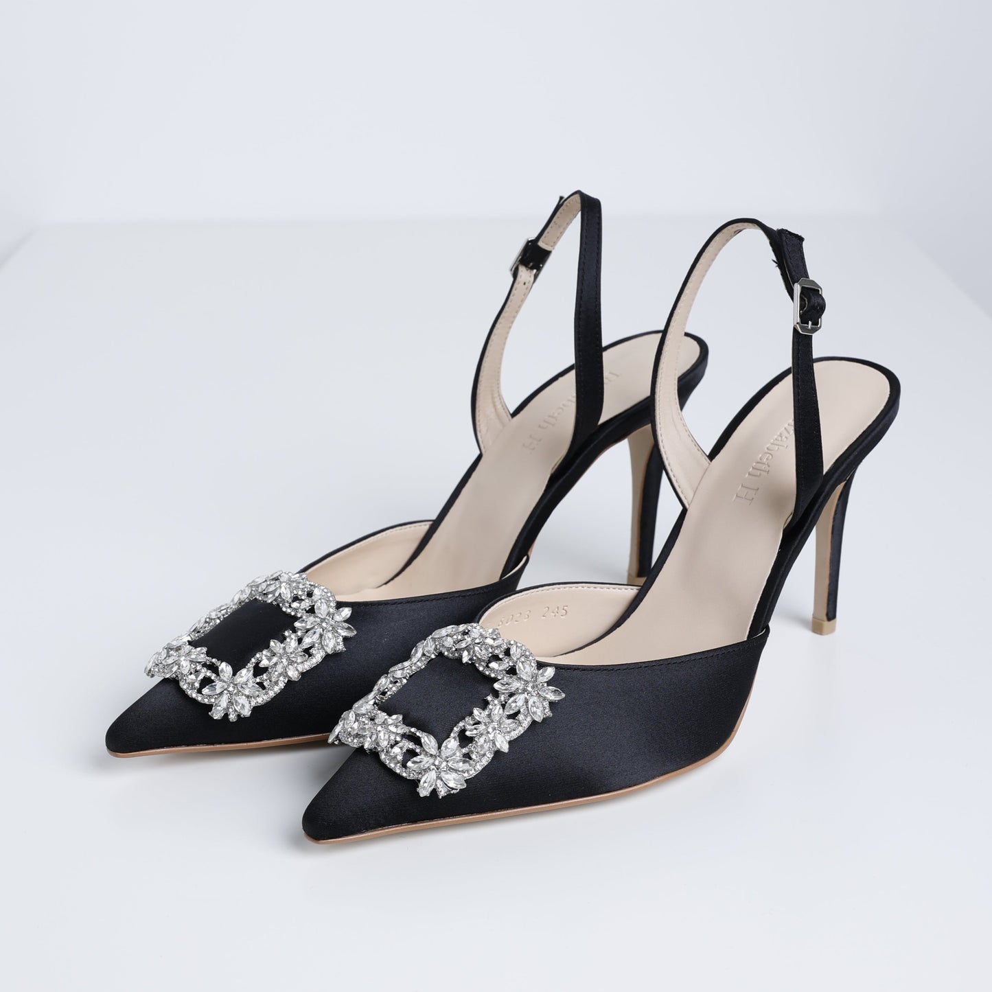 Black Dreamy Jewel Slingback