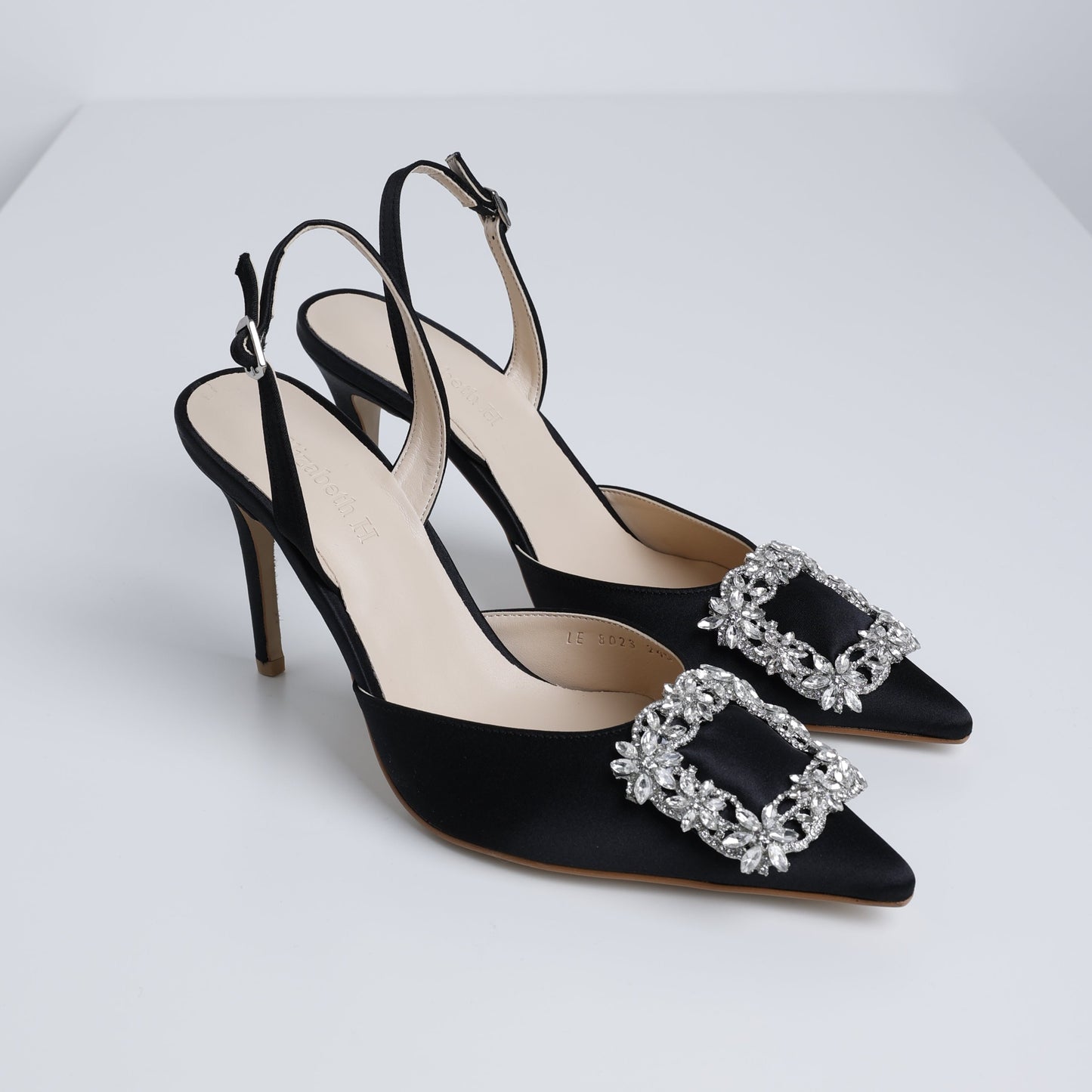 Black Dreamy Jewel Slingback