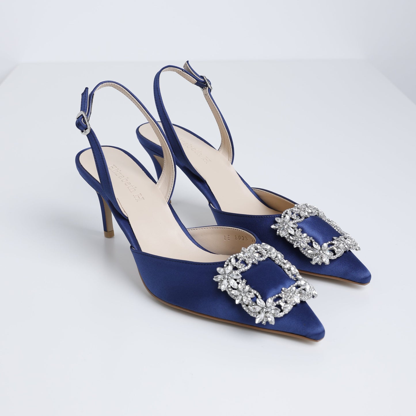 Navy Dreamy Jewel Slingback