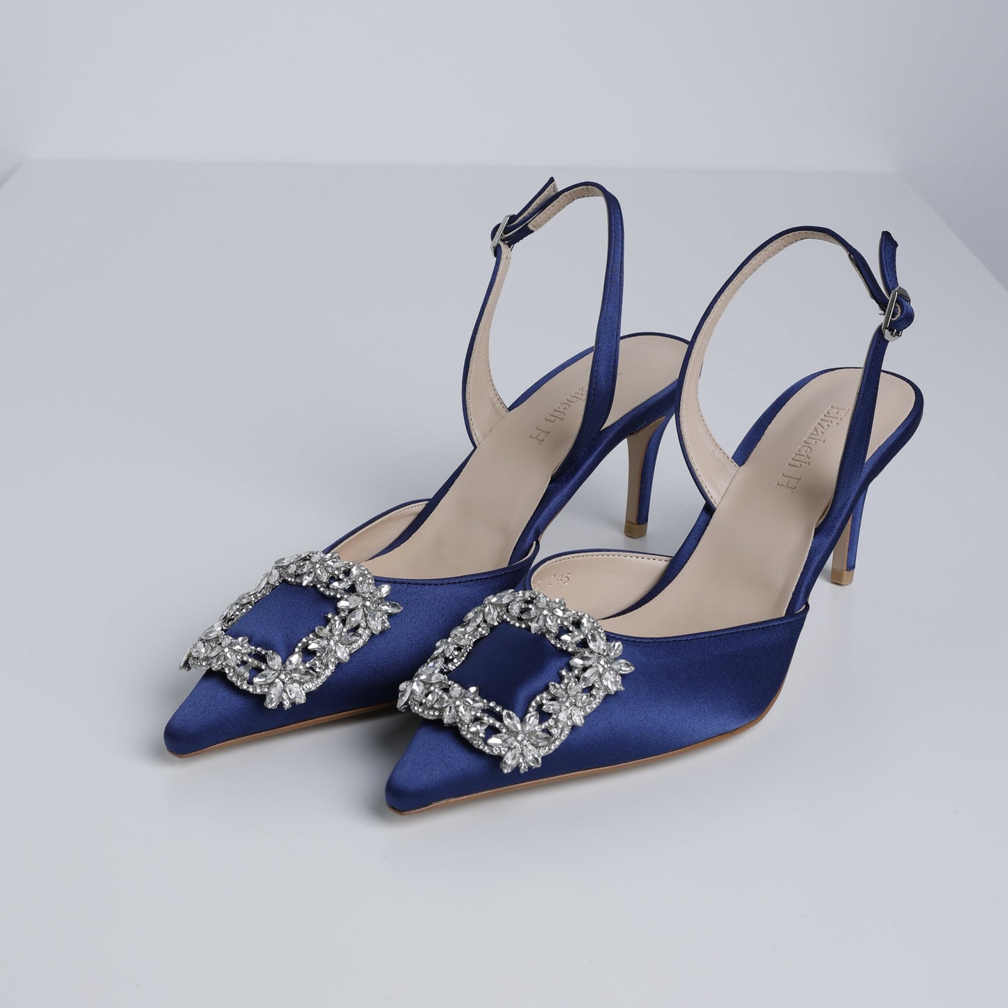 Navy Dreamy Jewel Slingback